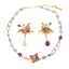 Asymmetric Amethyst Butterfly Set