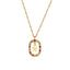 Micro-paved Colorful Zircon Cutout Constellation Necklace