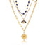 Blue Devil Eyes Layered Necklace