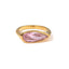 Pink Teardrop Zirconia Ring