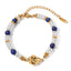 Lapis Lazuli Pearl Drop Bracelet